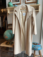Vintage Cream 100% Cashmere Coat