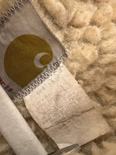Load image into Gallery viewer, Vintage 1986 Denim Sherpa Lined Carhartt Work Jacket/Coat
