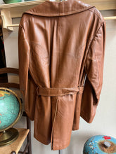 Load image into Gallery viewer, Vintage 70s Belted Raffaelo Leather Jacket - Camel/Brown