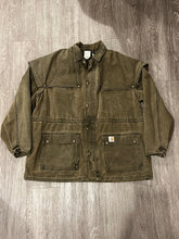 Load image into Gallery viewer, Vintage Carhartt Mens Canvas Duster Jacket Ranch Barn Coat CW042 USAVintage