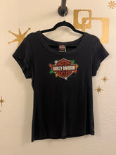 Load image into Gallery viewer, Women's Harley Davidson Christmas Tee