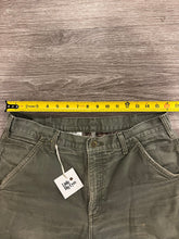Load image into Gallery viewer, Green Flannel Lined Carhartt Dungarees