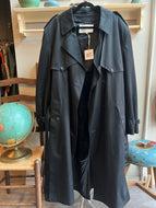 Vintage Black Towne by London Fog Trench Coat