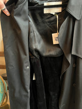 Load image into Gallery viewer, Vintage Black Towne by London Fog Trench Coat
