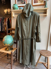 Load image into Gallery viewer, Vintage Dusty Green Hooded Coat