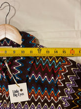 Load image into Gallery viewer, 70s Groovy Knit Multi Zig Zag Top