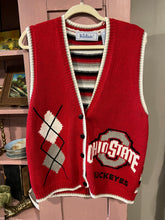 Load image into Gallery viewer, Vintage OSU Knitted Vest, Ohio State Buckeyes, Sz M