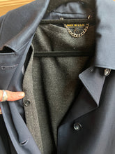 Load image into Gallery viewer, Vintage Navy Blue Jacobson’s 100% Pure Wool Buttoned Coat