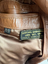 Load image into Gallery viewer, Vintage 70s Belted Raffaelo Leather Jacket - Camel/Brown