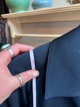 Load image into Gallery viewer, Vintage Navy Blue Jacobson’s 100% Pure Wool Buttoned Coat
