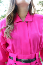 Load image into Gallery viewer, Vintage Fuschia A-Line Dress