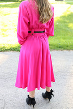 Load image into Gallery viewer, Vintage Fuschia A-Line Dress