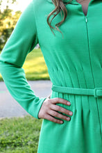 Load image into Gallery viewer, Vintage Green A-Line Dress