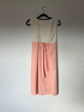 Load image into Gallery viewer, Vintage White/Pink Belted Dress