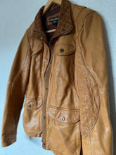 Load image into Gallery viewer, Vintage Leather Bomber Jacket
