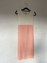 Load image into Gallery viewer, Vintage White/Pink Belted Dress