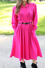 Load image into Gallery viewer, Vintage Fuschia A-Line Dress