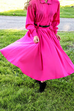 Load image into Gallery viewer, Vintage Fuschia A-Line Dress